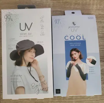 코지트 UV 사파리 햇 어스 그레이, UV 쿨 암커버 롱 다크 그레이