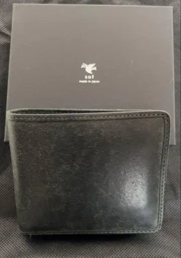 sof 접이식 지갑 푸에블로 가죽 블루