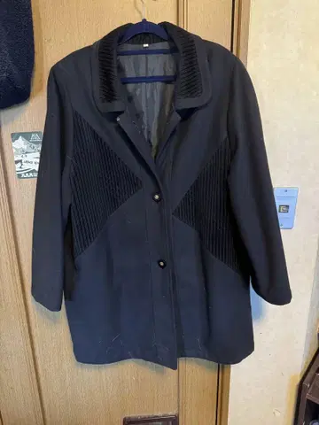 빅 사이즈! 블랙 코트