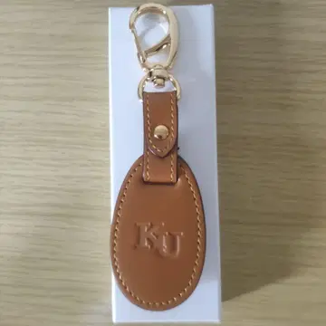KJ 브라운 가죽 키링