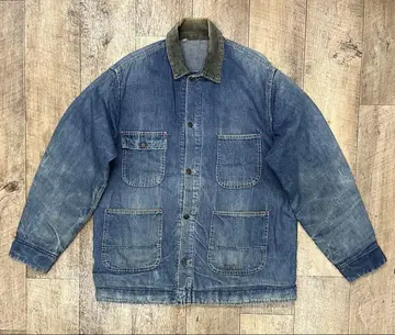 60'S SEARS 데님 커버올 인디고 USA제 레어