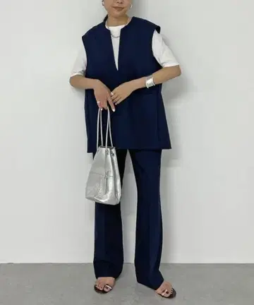 라운지 드레스 베스트 셋업