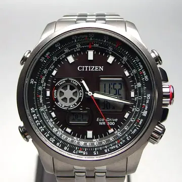 CITIZEN 에코드라이브 WR 200 블랙