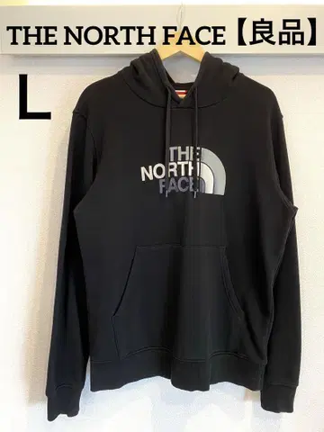 [ 고품질 ] THE NORTH FACE 블랙 후드티 L 자수 로고