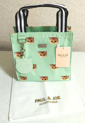 PAUL & JOE 고양이 얼굴 프린트 백