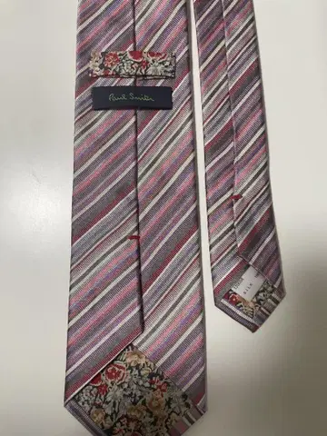 Paul Smith 넥타이 핑크 안감 꽃무늬