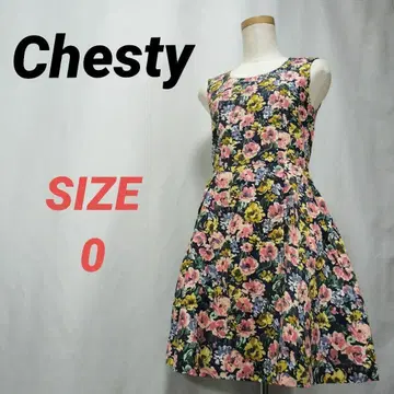 Chesty 체스티 꽃무늬 슬리브리스 원피스 플레어 올 패턴