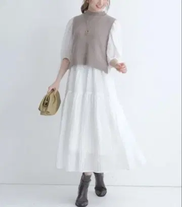 아푸와이저 리셰 베스트 SET 프클레 자카드 원피스