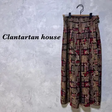 Clantartan House 롱 스커트 컬러풀 11AR 4595