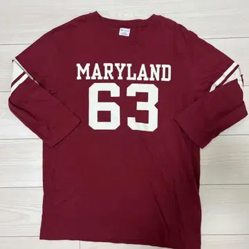 Champion MARYLAND 63 7부 소매 티셔츠 L