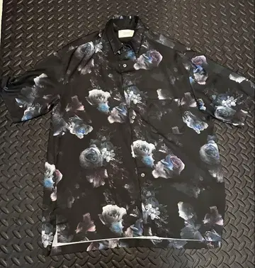 STUDIOUS 플라워셔츠 블랙 Flower shirt