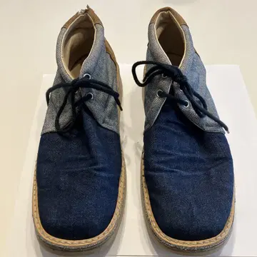 데님/스웨이드 하이컷 스니커즈