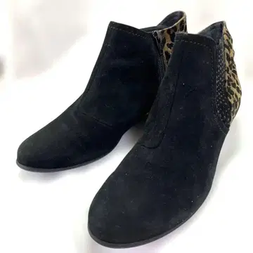 네이비 스웨이드 사이드 고어 부츠 23.5cm