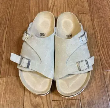 Birkenstock 취리히 베이지 스웨이드 샌들 39