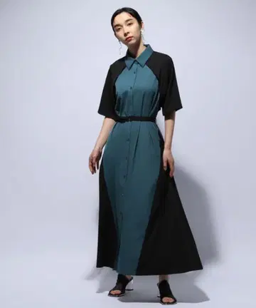 HARE 사이드 바이컬러 원피스