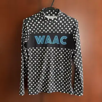 새상품급 size 3 WAAC 별 패턴 긴팔 셔츠 블랙 여성용
