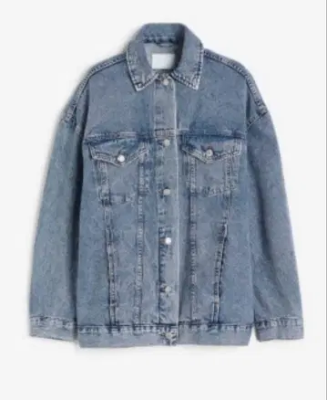 H&M 오버 사이즈 데님 자켓