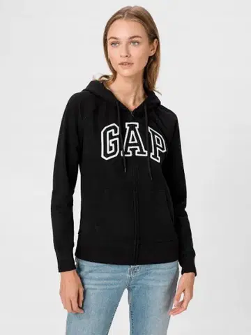 GAP 플리스 로고 지퍼 후드티
