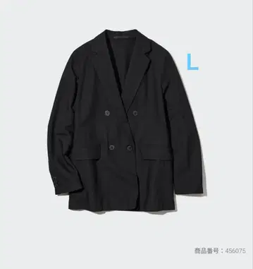 유니클로 린넨 블렌드 자켓 블랙 L
