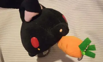 범용 토끼 봉제 인형 마스코트 식탐 당근 블랙