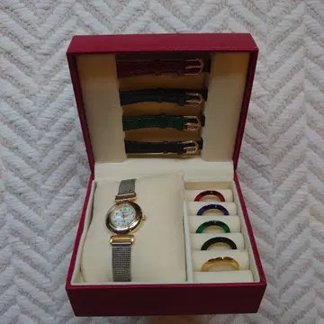 [배터리 교환 완료] BOX 포함 체인지 벨트 & 베젤(반지) 워치