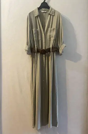 ZARA 린넨 셔츠 원피스