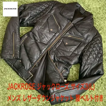 양호 잭로즈 가죽 다운 자켓 사이즈 3 (남성용 M~L 상당)