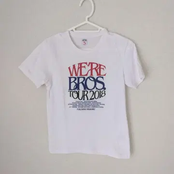 WE'RE BROS TOUR 2018 티셔츠 S 사이즈