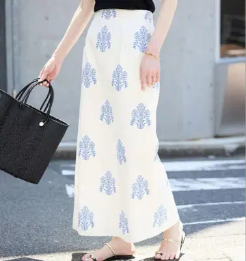 slobe iena 인도 모티브 프린트 스커트 38