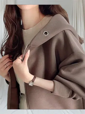 [ 새상품급 ] 마쉬멜로우 촉감! 종이상자 big 실루엣 지퍼 후드티