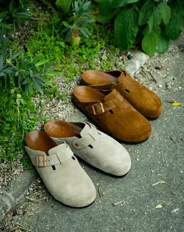 미사용 새상품 리얼맥코이 LEATHER FOOT-SUPPORT CLOGS