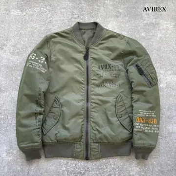 [ AVIREX ] 아비렉스 커스텀 프린트 ma-1 플라이트 자켓