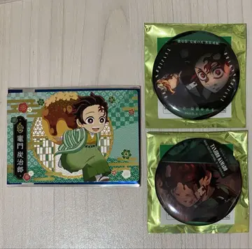 귀멸의 칼날 무한성편 캔뱃지 긴타코 콜라보 카드 카마도 탄지로