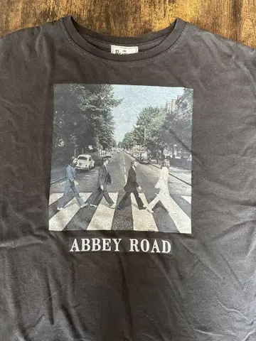 비틀즈 BEATLES 애비 로드 T셔츠 블랙 프리 사이즈