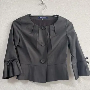 M'S GRACY 다크 그레이 노카라 자켓 38