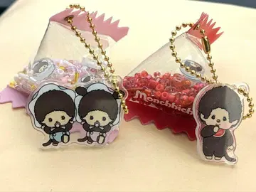 Monchhichi 아크릴 키링 2체 세트