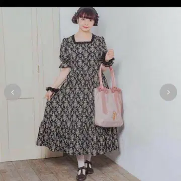 새상품 시마무라 아오키 미사코 다마스크 무늬