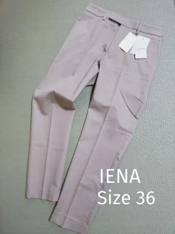 이에나 IENA 샴브레이 새틴 스트레치 팬츠 36