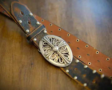 빈티지풍 천연 가죽 벨트 / Vintage Style Belt