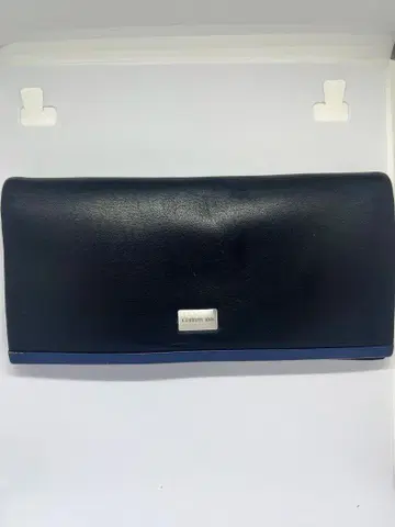 CERRUTI 네이비 가죽 장지갑