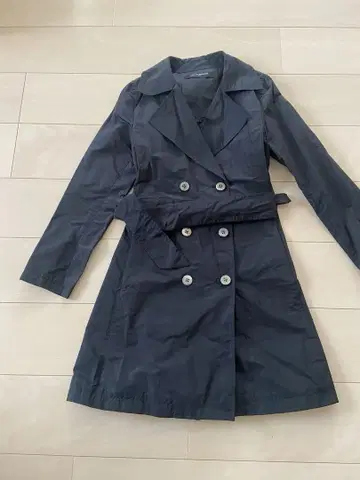 UNITED ARROWS 블랙 트렌치코트