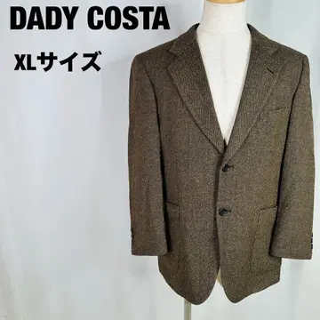 DADY COSTA XL 사이즈 테일러드 자켓 브라운 a50