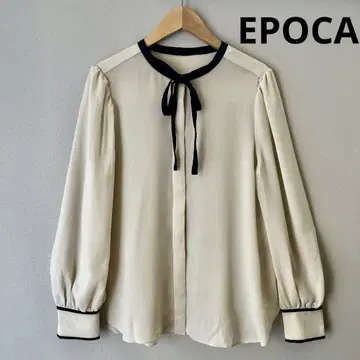 EPOCA the shop 시어 보타이 블라우스 바이컬러