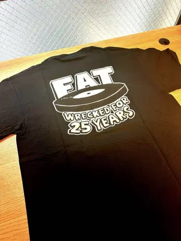 Fat Wreck Chords 25주년 셔츠 M 사이즈 블랙