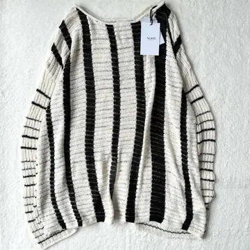 Ameri vintage 2way loose knit top MIX