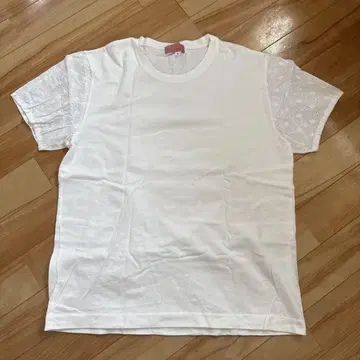 powder dot 화이트 T셔츠 M