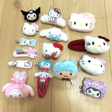 산리오 헬로키티 마이멜로디 한교동 헤어핀 앞머리 클립