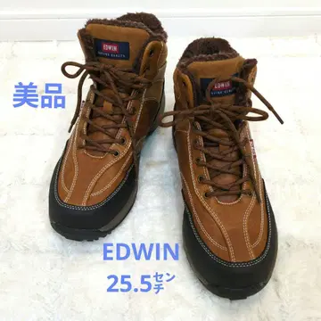 새상품급! EDWIN 남성 신발 방수 방한 보아 윈터 부츠 카멜