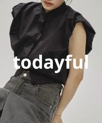 todayful 퍼프숄더 컴팩트 셔츠