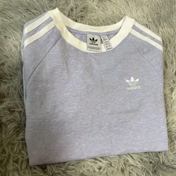 adidas 라벤더 반팔 T셔츠 S